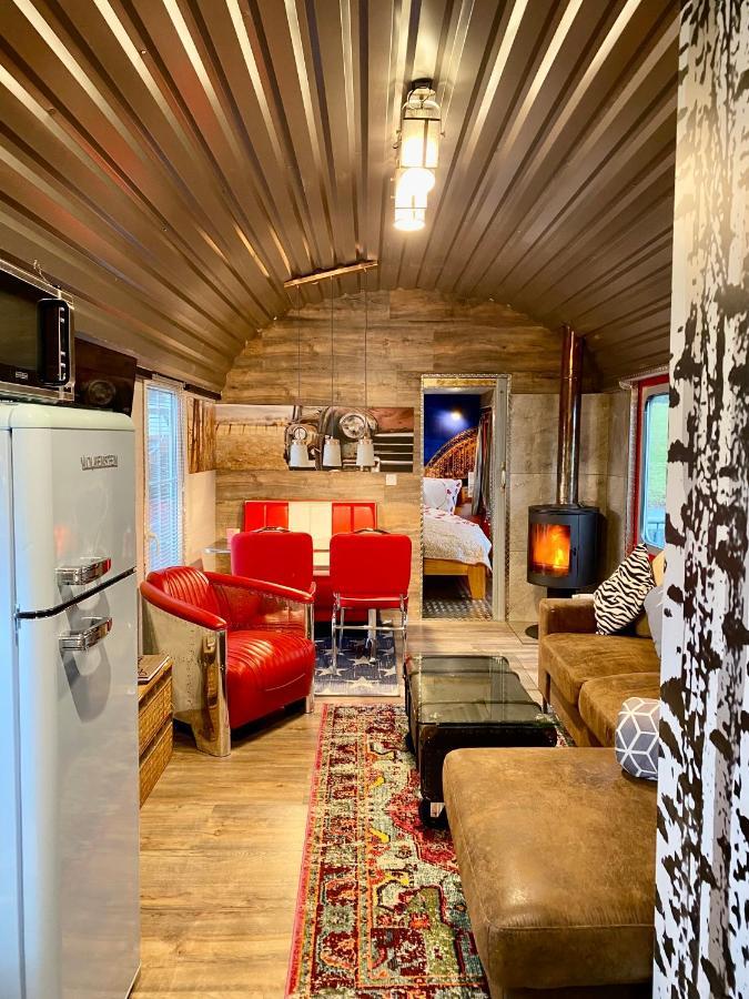 Gleis 2, Waggon Mit Ofen, Optional Mit Whirlpool Und Sauna Dahlem  Exteriér fotografie